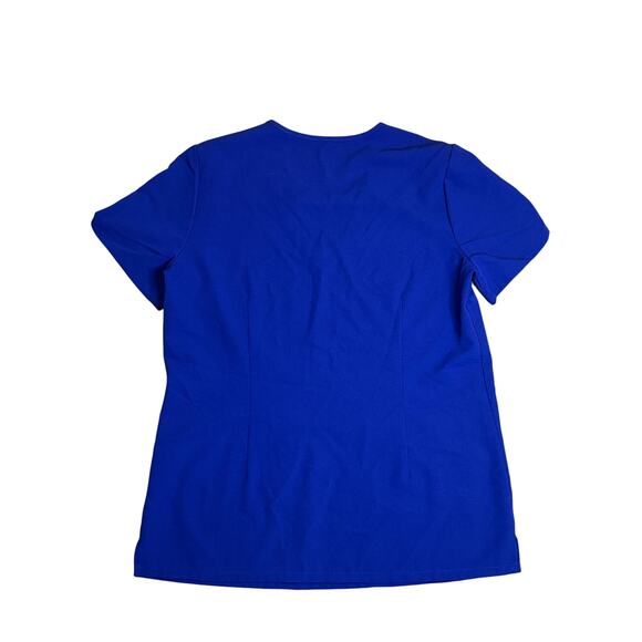 Figs Casma Three-Pocket Scrub Top ELECTRIC BLUE Small - Picture 3 of 4